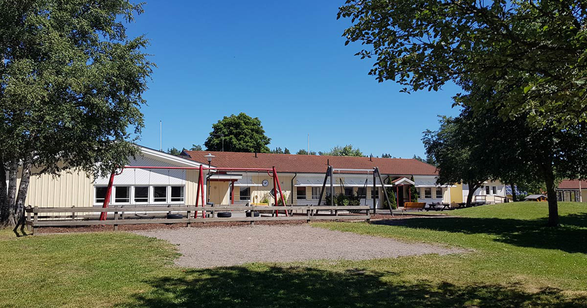 Brunnsgårdsskolan sedd utifrån