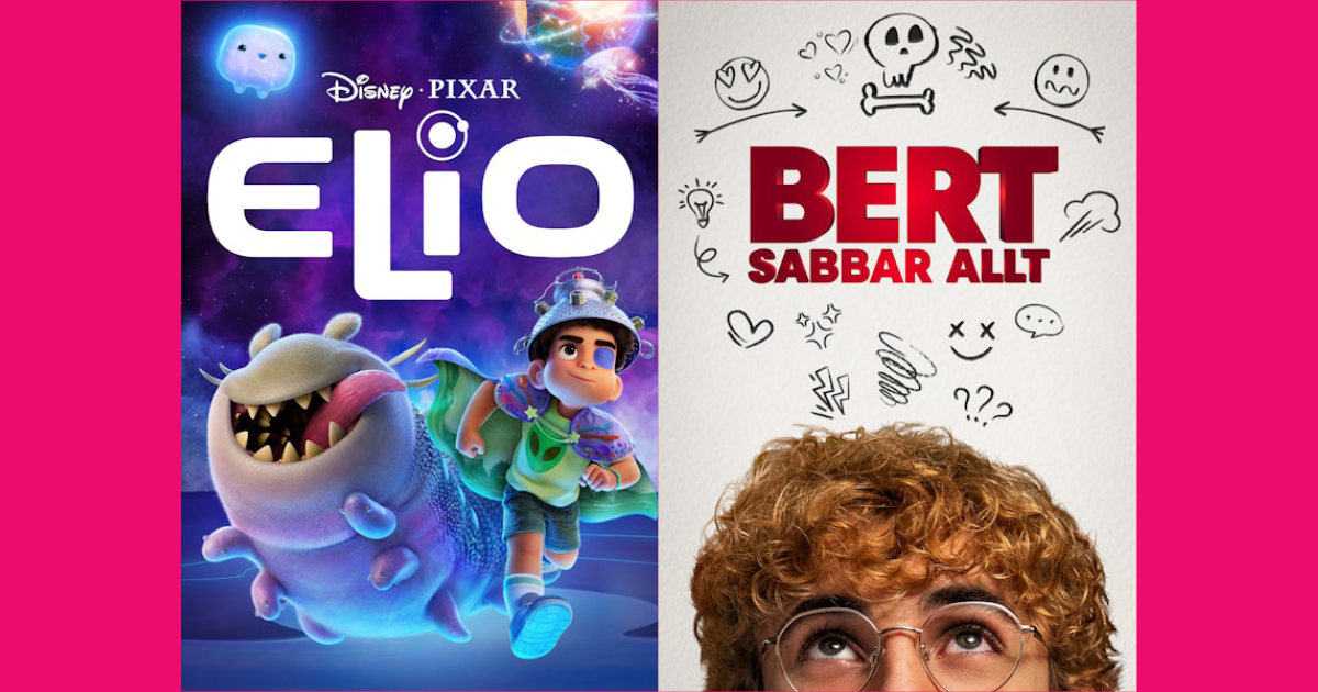 Filmernas framsida bredvid varann.