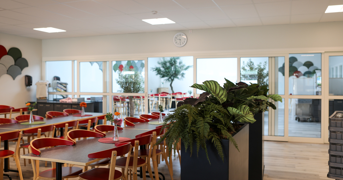 Matsalen på Tomaslundsskolan.